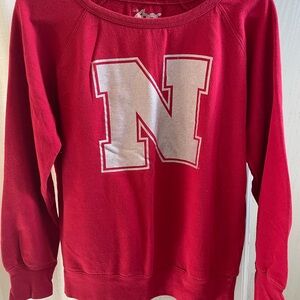 4her Nebraska Huskers Crewneck Sweatshirt Red - Size Medium